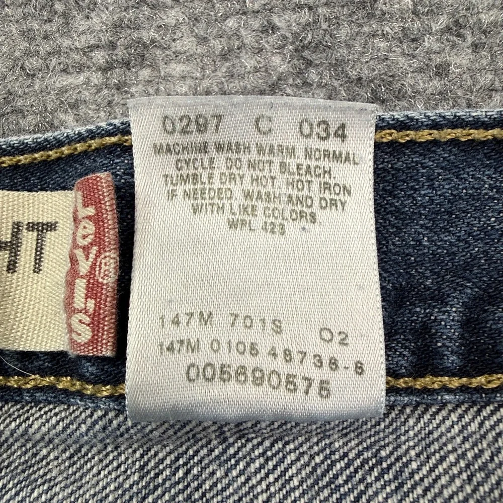 Vintage Levis 569 Mens Loose Straight Jeans 38x30 Blue Medium Wash Y2K Denim